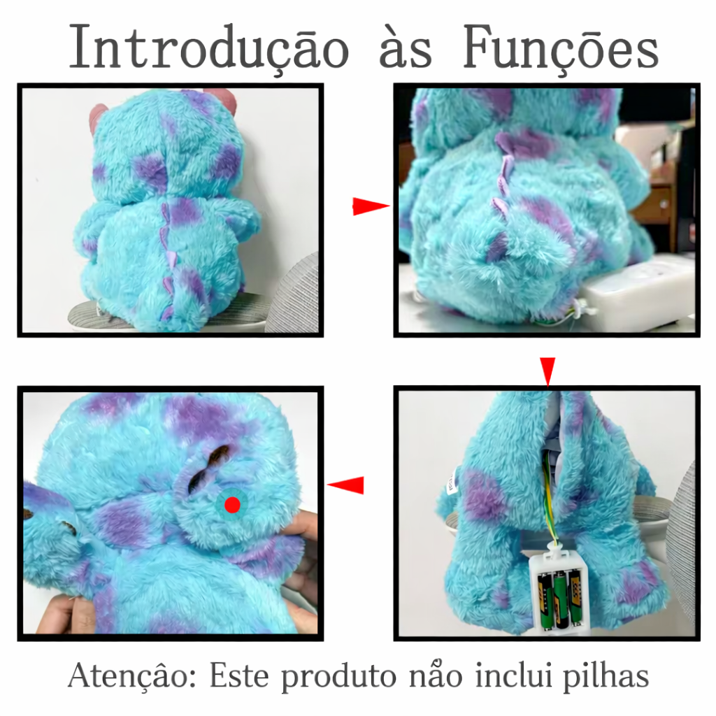 Peluche relaxante com respiração real